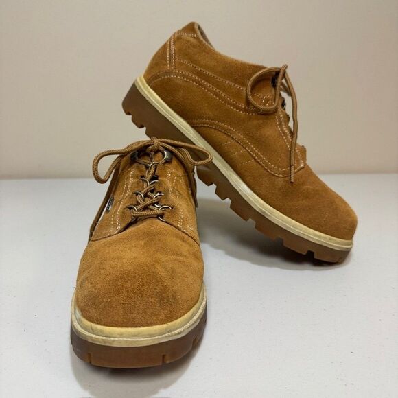 LUGZ Suede Work Boots Men\'s 11 Steel Toe Shoes Industrial Sneakers Brown Leather main image 5